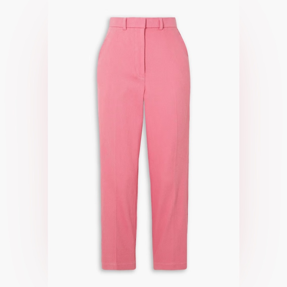 Wool straight-leg pants